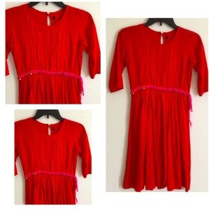 6–GIRLS RED COLOR DRESS